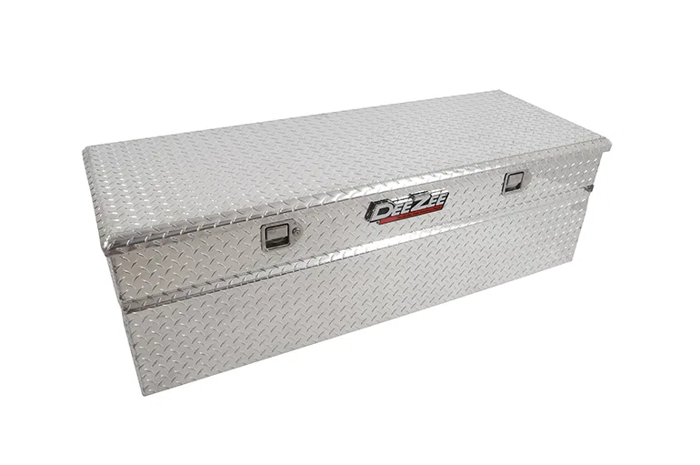 DZ8556F – DEE ZEE Tool Box, Chest Single Lid Diamond Tread Silver Aluminum 56 Inch Length x 19 Inch Width x 16 Inch H...